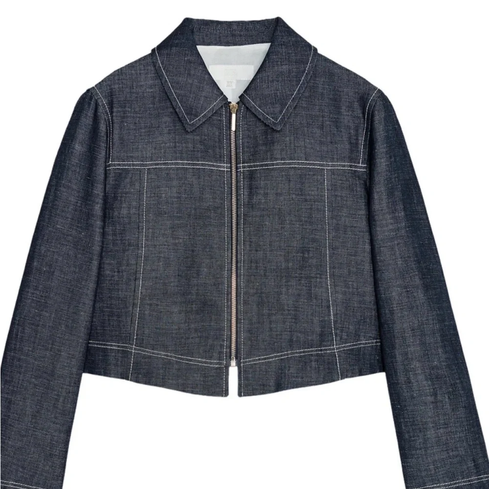 Zara Indigo Denim Jacket and Pants Set - Picture 4 of 7